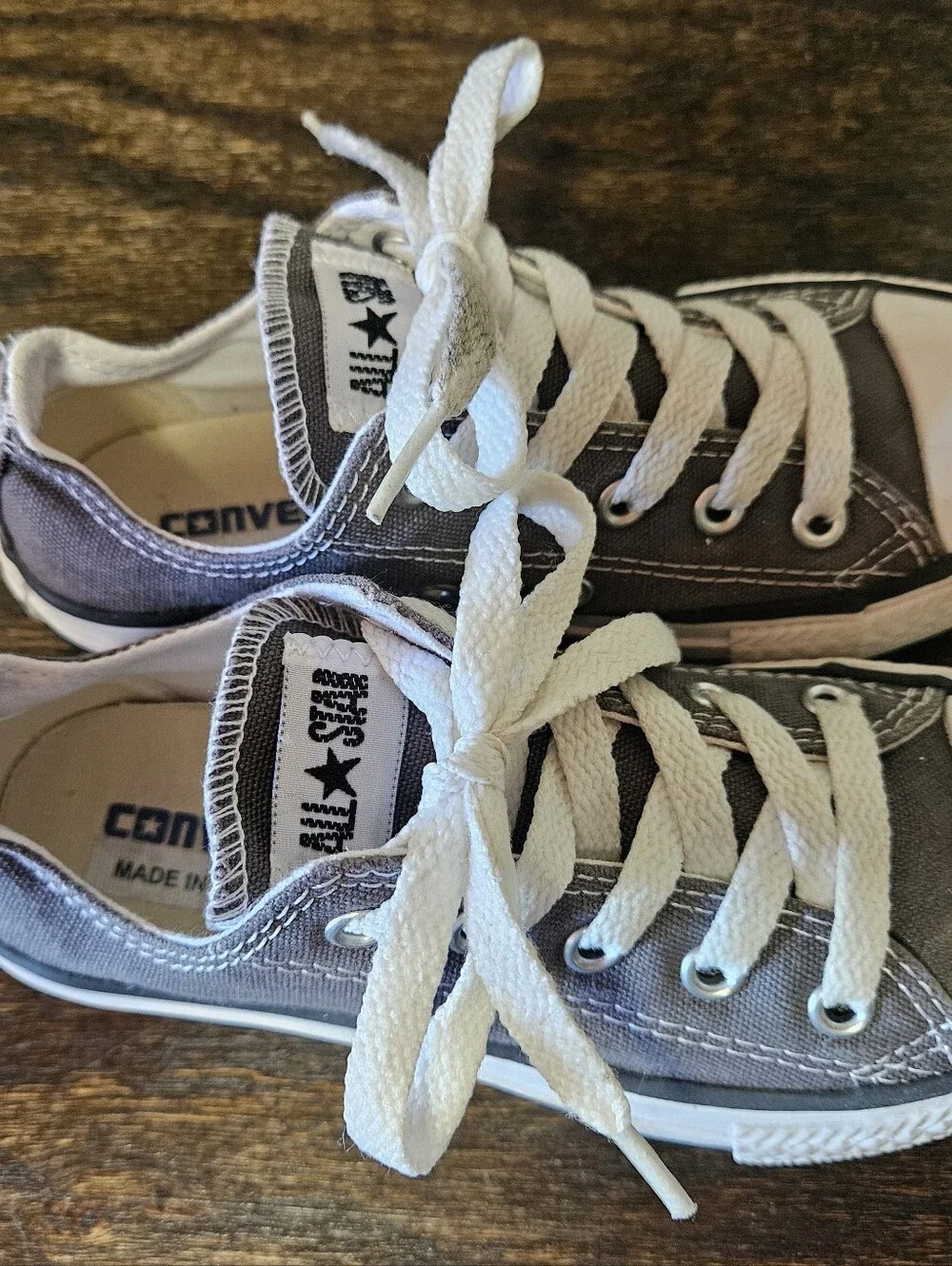 CONVERSE All Star kids 12.5 gray sneakers
